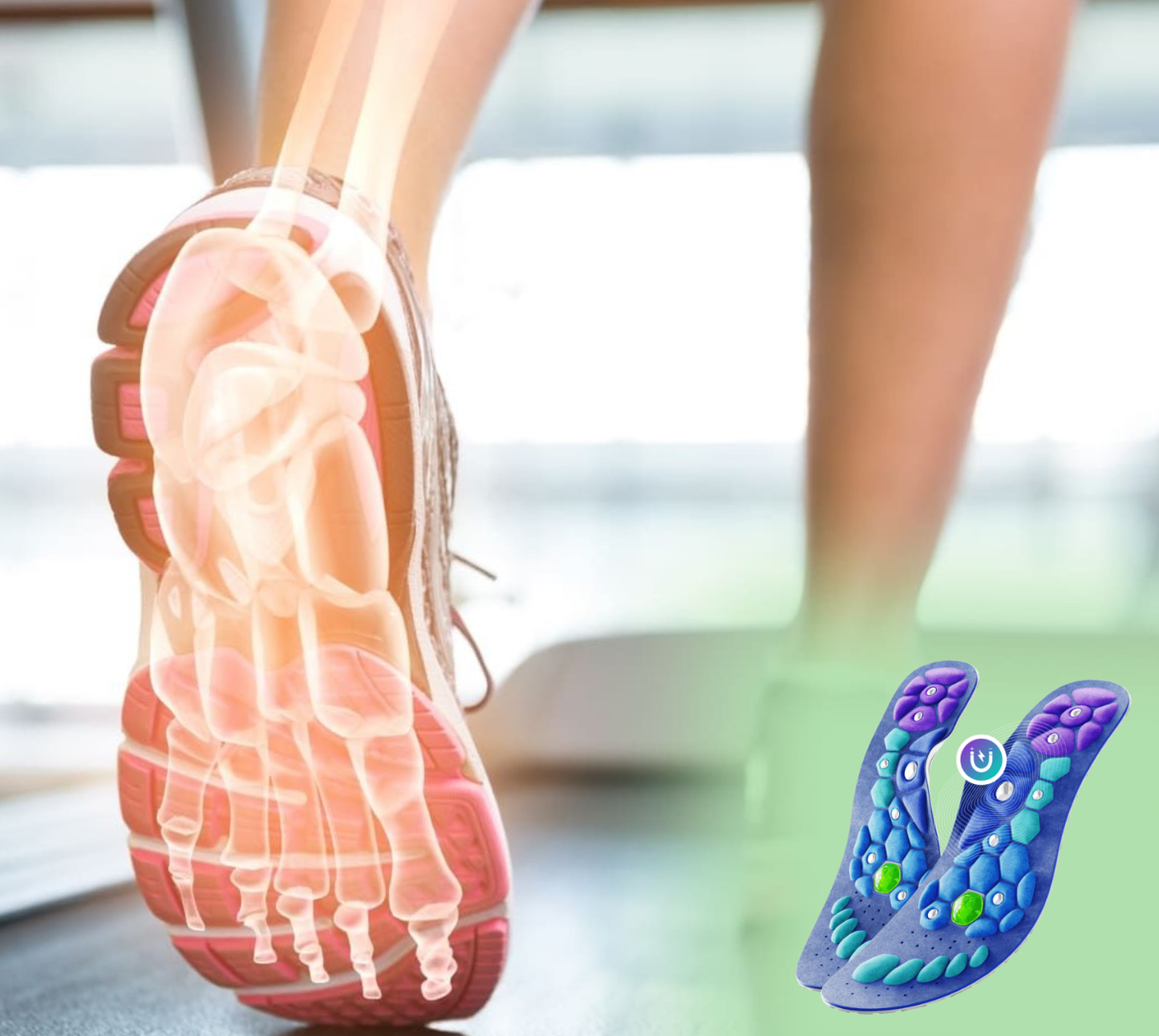 Plantilla de pie para el dolor